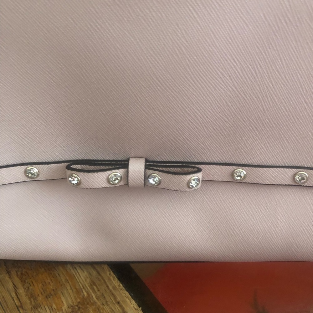 Kate Spade Jeweled Hadlee Pink Leather Cross Body - Picture 5 of 10